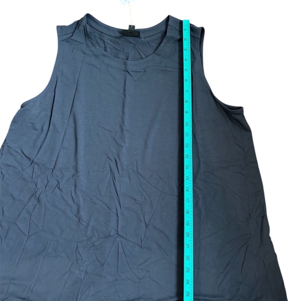 J. Jill Navy Sleeveless Tank with Side Slits - Picture 5 of 7